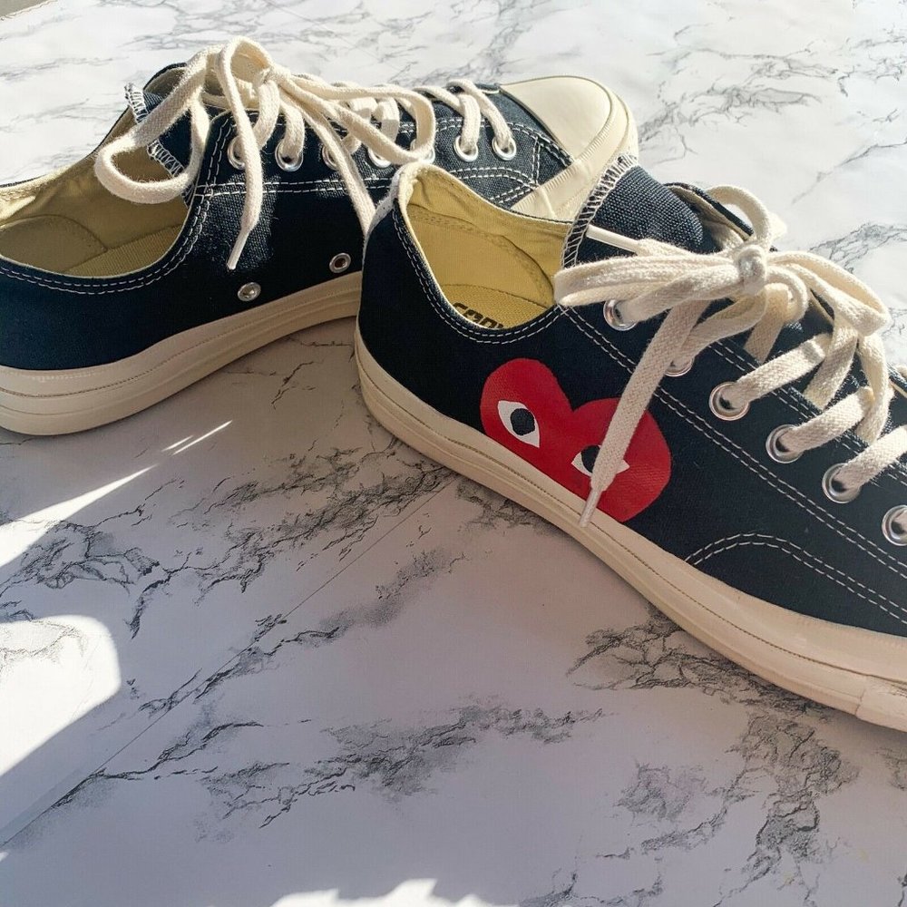 Converse Comme Des Garcons Play LaceUp Sneakers 10 - Picture 8 of 10